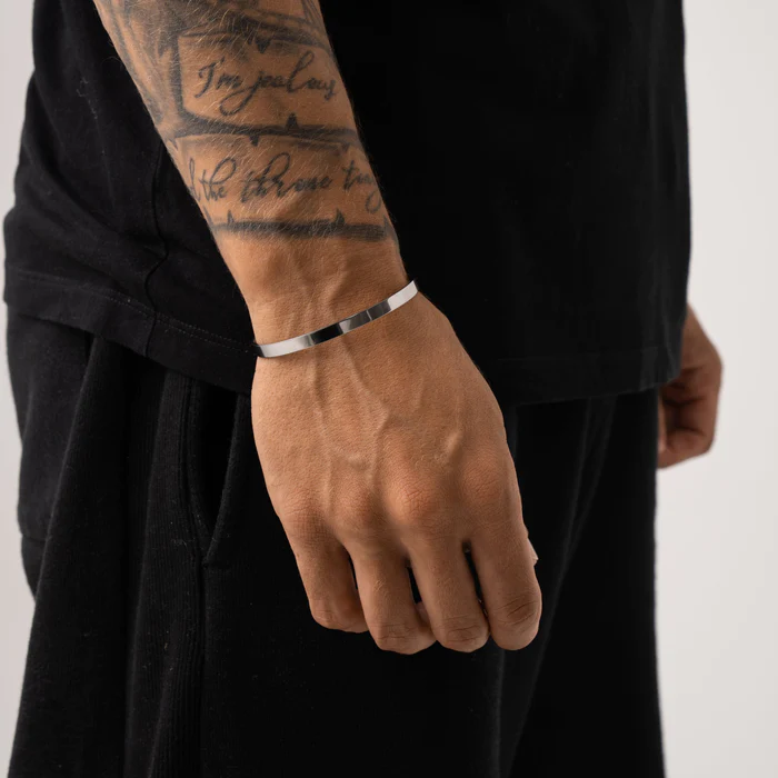 Bracelete Cuff 5mm Prata