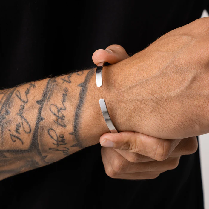 Bracelete Cuff 5mm Prata